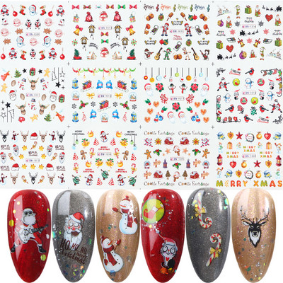 Armsad pingviiniküünekleebised lumi talv loomad vesiliugurid jõulupühade küünte kaunistustarvikute kleebis BEBN1945-1956