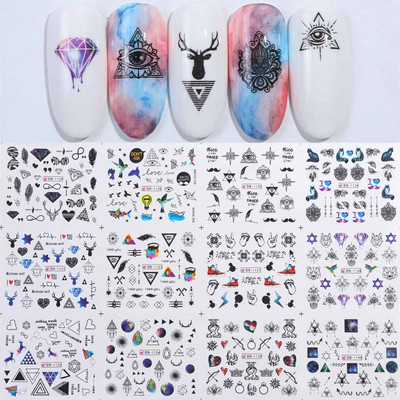 Armsad pingviiniküünekleebised lumi talv loomad vesiliugurid jõulupühade küünte kaunistustarvikute kleebis BEBN1945-1956