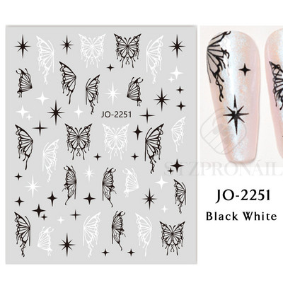 Αυτοκόλλητο Butterfly Nail Art Holograghic Πολύχρωμο Big Butterfly Charms Gel για μανικιούρ νυχιών βερνίκι Πρωτοχρονιάτικο Διακόσμηση Αγίου Βαλεντίνου SLJO