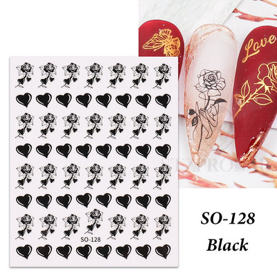 Αυτοκόλλητο Butterfly Nail Art Holograghic Πολύχρωμο Big Butterfly Charms Gel για μανικιούρ νυχιών βερνίκι Πρωτοχρονιάτικο Διακόσμηση Αγίου Βαλεντίνου SLJO