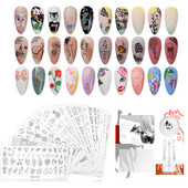 ROSALIND DIY küünekunsti trükkimine, maalitud stantsitud terasmall Lillede loomade tegelaste muster pildikujundus plaadi küünevorm