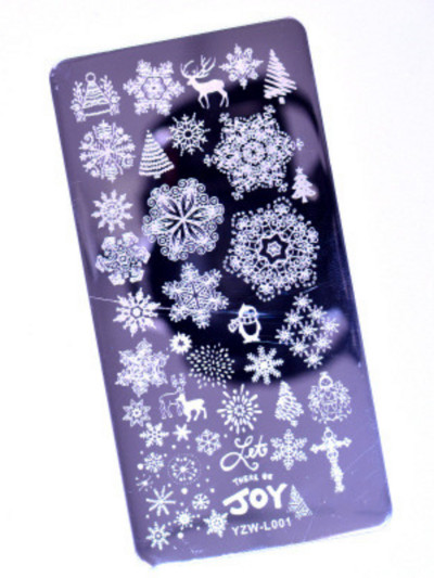 Fashion New 1PC Butterfly Steel Plate Stamping Nail Flower Leaf Image Jeometric Polish Stencil Nail Art