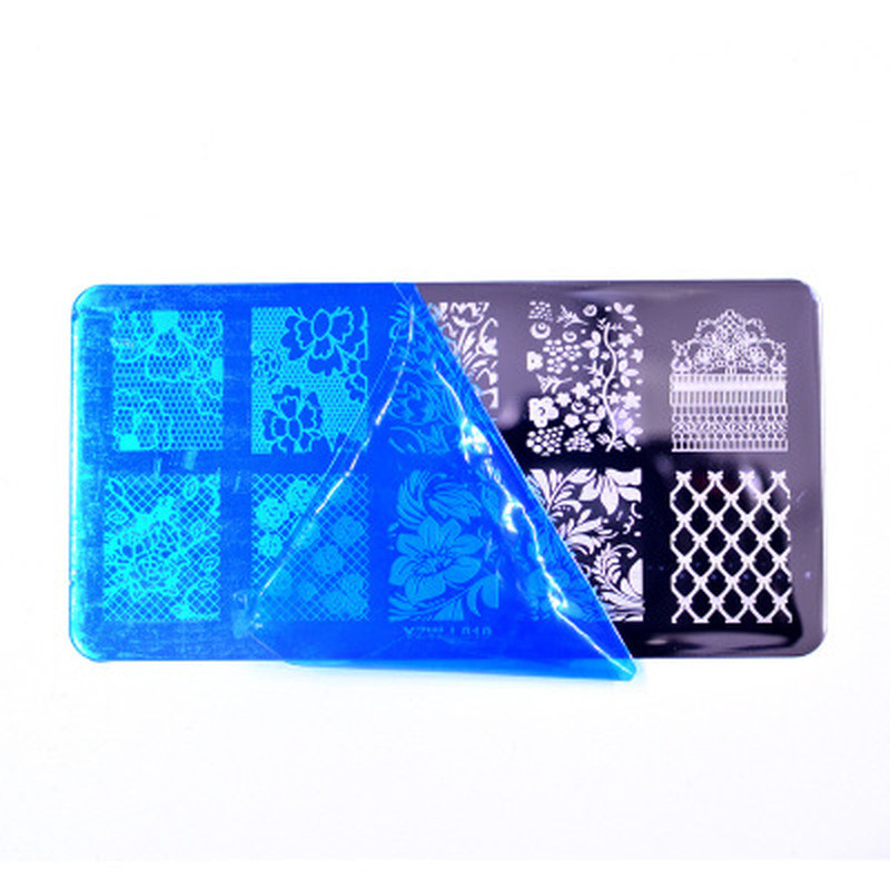 Fashion New 1PC Butterfly Steel Plate Stamping Nail Flower Leaf Image Jeometric Polish Stencil Nail Art