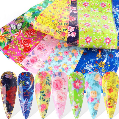 Abstraktne Graffiti küünte kleebis geomeetria lill värviline maalimine küünte ülekandmise foolium Romantiline Pariisi geellaki maniküür NL4122