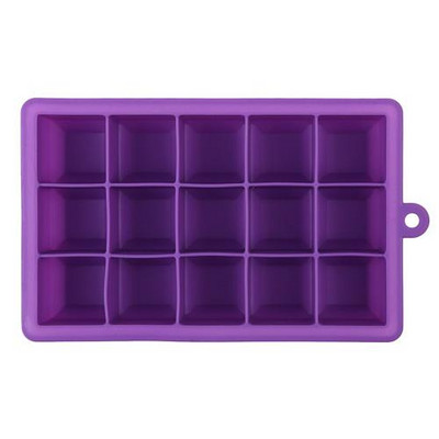 15 rácsos szilikon jégtálca forma műanyag fedéllel fagyasztókészítő jégkocka forma négyzet alakú fagylaltkészítő konyhai barkácseszköz