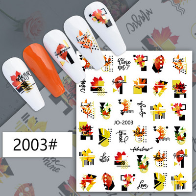 Αυτοκόλλητα νυχιών Γεωμετρικές γραμμές Μαύρα άσπρα γράμματα Loves Back Κόλλα Αυτοκόλλητα νυχιών Διακόσμηση για Συμβουλές νυχιών ομορφιά