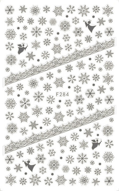 1 φύλλο τρισδιάστατο λευκό χρυσό Χριστουγεννιάτικο συρόμενο αυτοκόλλητο νυχιών Αυτοκόλλητα Νιφάδες χιονιού Πρωτοχρονιάτικα αυτοκόλλητα μεμβράνη για μανικιούρ Διακοσμητικά αυτοκόλλητα ομορφιάς