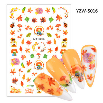 2023 Summer Flower Flamingo Nail Stickers 3D Abstract Lady Face Design Adhesive Slider Wraps Manicure Nail Art Decoration Decals