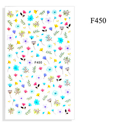 2023. aasta suvelillede flamingo küünekleebised 3D abstraktsed daami näokujunduse kleepuvad liugurmähised maniküüri küünte kaunistustega kleebised