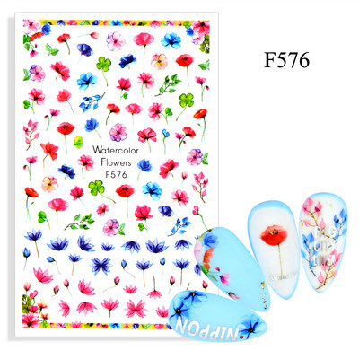 2023. aasta suvelillede flamingo küünekleebised 3D abstraktsed daami näokujunduse kleepuvad liugurmähised maniküüri küünte kaunistustega kleebised