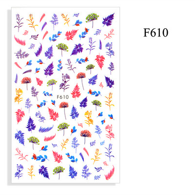 2023. aasta suvelillede flamingo küünekleebised 3D abstraktsed daami näokujunduse kleepuvad liugurmähised maniküüri küünte kaunistustega kleebised