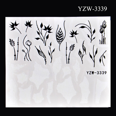 2023. aasta suvelillede flamingo küünekleebised 3D abstraktsed daami näokujunduse kleepuvad liugurmähised maniküüri küünte kaunistustega kleebised