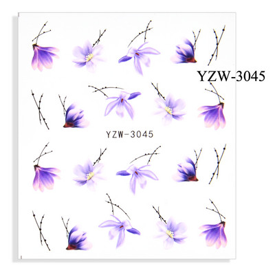 2023. aasta suvelillede flamingo küünekleebised 3D abstraktsed daami näokujunduse kleepuvad liugurmähised maniküüri küünte kaunistustega kleebised