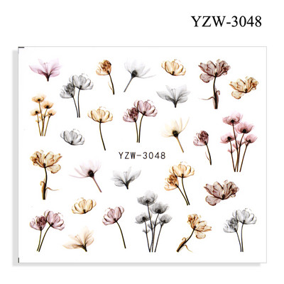 2023. aasta suvelillede flamingo küünekleebised 3D abstraktsed daami näokujunduse kleepuvad liugurmähised maniküüri küünte kaunistustega kleebised