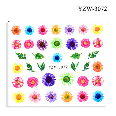 2023. aasta suvelillede flamingo küünekleebised 3D abstraktsed daami näokujunduse kleepuvad liugurmähised maniküüri küünte kaunistustega kleebised