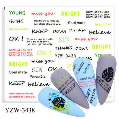 2023. aasta suvelillede flamingo küünekleebised 3D abstraktsed daami näokujunduse kleepuvad liugurmähised maniküüri küünte kaunistustega kleebised