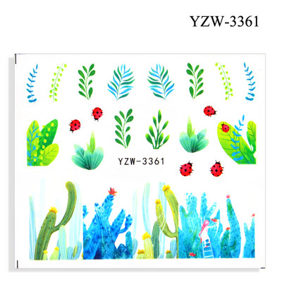 2023. aasta suvelillede flamingo küünekleebised 3D abstraktsed daami näokujunduse kleepuvad liugurmähised maniküüri küünte kaunistustega kleebised