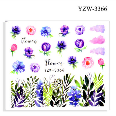 2023. aasta suvelillede flamingo küünekleebised 3D abstraktsed daami näokujunduse kleepuvad liugurmähised maniküüri küünte kaunistustega kleebised