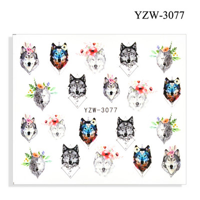 2023. aasta suvelillede flamingo küünekleebised 3D abstraktsed daami näokujunduse kleepuvad liugurmähised maniküüri küünte kaunistustega kleebised