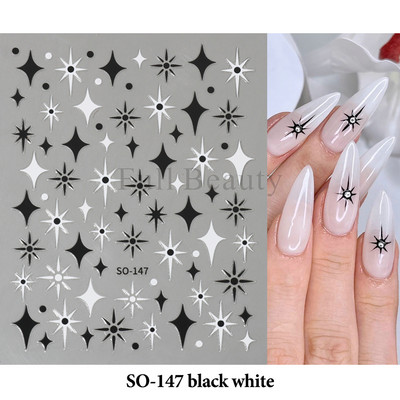 τρισδιάστατα ολογραφικά αυτοκόλλητα νυχιών Love Hearts Χρυσά μπρονζέ αστέρια Sliders Ασημί χρώμιο Nail Art DIY Διακόσμηση μανικιούρ GLBTF-S17