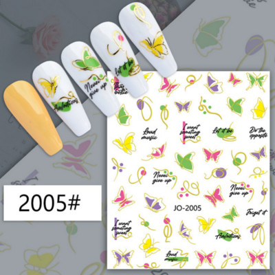 Μπλε μάρμαρο εφέ 3D Golden Wave Line Nails Art Αυτοκόλλητα Χρυσό μπρονζέ συρόμενο αυτοκόλλητο γεωμετρικές γραμμές Άνοιξη αυτοκόλλητα διακόσμηση