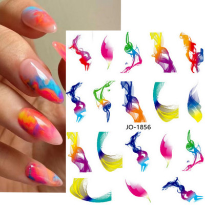 Μπλε μάρμαρο εφέ 3D Golden Wave Line Nails Art Αυτοκόλλητα Χρυσό μπρονζέ συρόμενο αυτοκόλλητο γεωμετρικές γραμμές Άνοιξη αυτοκόλλητα διακόσμηση