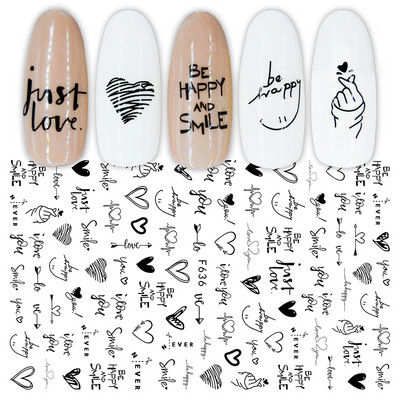 1 list bijelih reljefnih cvjetnih čipki 5D naljepnica s naljepnicama Wedding Nail Art dizajni Cvjetni cvjetni prijenos naljepnica s japanskom geometrijom