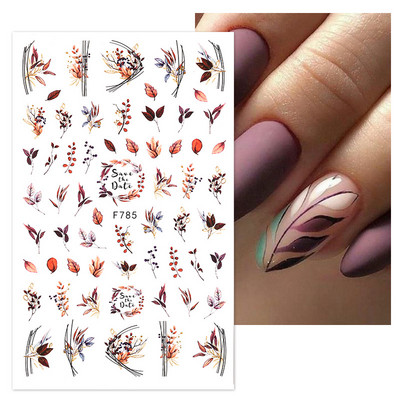 1 list bijelih reljefnih cvjetnih čipki 5D naljepnica s naljepnicama Wedding Nail Art dizajni Cvjetni cvjetni prijenos naljepnica s japanskom geometrijom