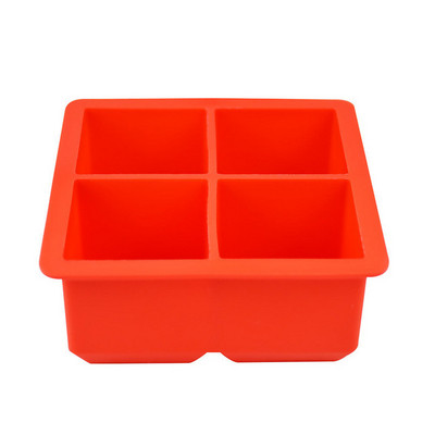 Be BPA, 6 dideli ledo padėklai, formelės milžiniškos, didelės maistinės klasės silikoninės ledo kubelių kvadratinės formos formelės „pasidaryk pats“ ledo gaminimo aparatas