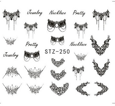 1 tk küünte veeülekande kleebis Lineaarne lillemuster, küünekunsti kaunistused küünte maniküüri jaoks mõeldud liugur Vesimärgi fooliumid CHSTZ645