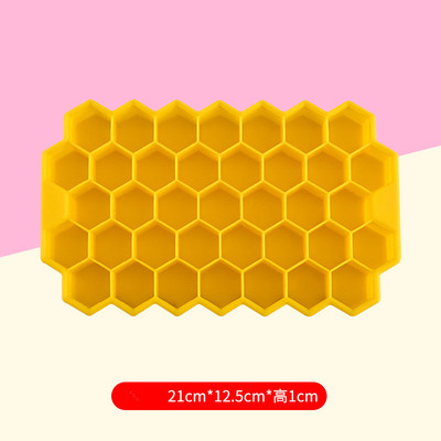 37 παγάκια, δίσκος για καλούπια πάγου σιλικόνης, παγομηχανή χωρίς BPA Κυψελοειδή παγάκια Εύκολης απελευθέρωσης