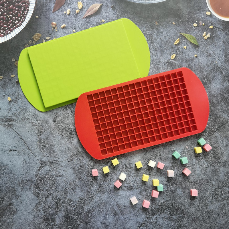 160 ruudustikuga silikoonist jääaluse vorm jääkuubikuvorm šokolaadivorm jäärestikandik minijääkuubikud väikese kandilise vormiga jäämasina vorm