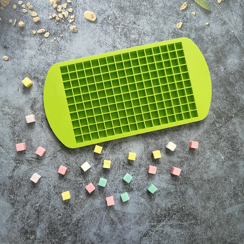 160 ruudustikuga silikoonist jääaluse vorm jääkuubikuvorm šokolaadivorm jäärestikandik minijääkuubikud väikese kandilise vormiga jäämasina vorm