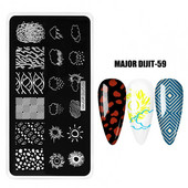 Kvaliteetne DIY maniküüri šabloon Küüneplaat Küünešabloon Kerge õrn