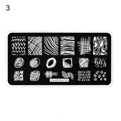 Kvaliteetne DIY maniküüri šabloon Küüneplaat Küünešabloon Kerge õrn