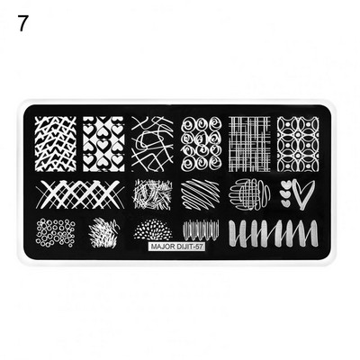 Kvaliteetne DIY maniküüri šabloon Küüneplaat Küünešabloon Kerge õrn