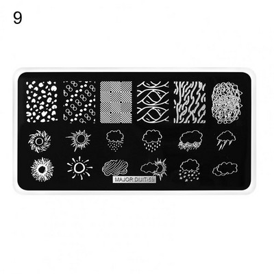 Kvaliteetne DIY maniküüri šabloon Küüneplaat Küünešabloon Kerge õrn