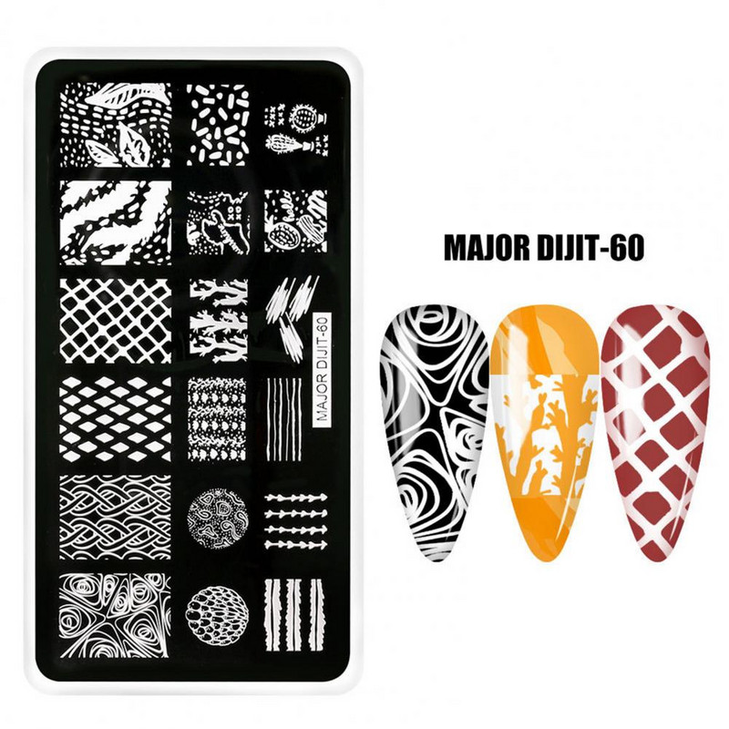 Kvaliteetne DIY maniküüri šabloon Küüneplaat Küünešabloon Kerge õrn