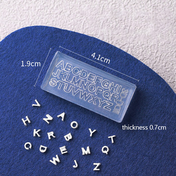 1PC 3D силиконова форма за изрязване на нокти Английски букви Мухъл за щамповане Дизайн на гел шаблони Направи си сам аксесоари за маникюр Инструменти