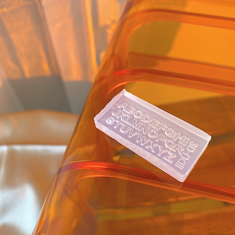 1 db 3D szilikon körömfaragó forma angol betűk formabélyegző design gél sablonok barkácsolás manikűr kiegészítő eszközök