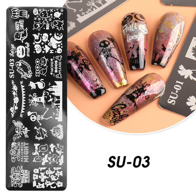Manikura Nail Art Šablone za pečate Lak za lišće Ispis Šablone za nokte Ploče za žigosanje Apstraktno cvijeće