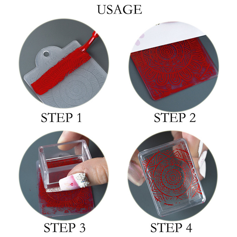 Manikura Nail Art Šablone za pečate Lak za lišće Ispis Šablone za nokte Ploče za žigosanje Apstraktno cvijeće