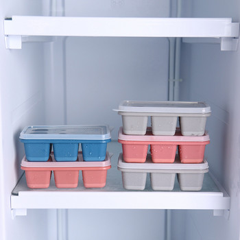 Καλούπι σιλικόνης για παγάκια 6 Lattice Ice Tray Bar Κουζίνα παγοθήκη με καπάκι Ice Cube Maker για καλοκαιρινό ποτό κοκτέιλ ουίσκι