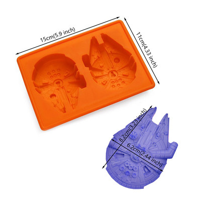 Σιλικόνη Ice Cube Mold Ice Ball Maker για Whisky Cocktail Wine Chocolate Candy Jelly Pudding Gummy Molds for Star War Funs