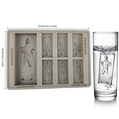 Σιλικόνη Ice Cube Mold Ice Ball Maker για Whisky Cocktail Wine Chocolate Candy Jelly Pudding Gummy Molds for Star War Funs