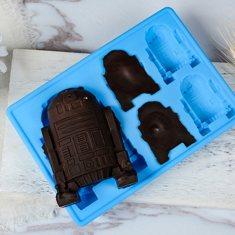 Σιλικόνη Ice Cube Mold Ice Ball Maker για Whisky Cocktail Wine Chocolate Candy Jelly Pudding Gummy Molds for Star War Funs
