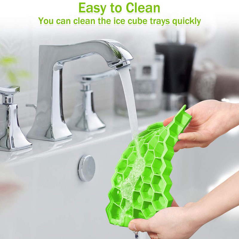 Kärgstruktuuriga jäävormi silikoonist jääkuubikualus Korduvkasutatav toidukvaliteediga silikoonvormiga jäämasin suviste mahlajookide jaoks köögividinad