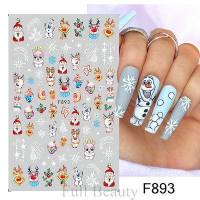 Αυτοκόλλητα νυχιών για το Halloween 3D Αυτοκόλλητα Ταινία τρόμου Πρόσωπο Μάτια Κοκκάλια Νυχοκόλλες συρόμενοι με αυτοκόλλητα περιτυλίγματα Διακοσμήσεις μανικιούρ STZ-CS051