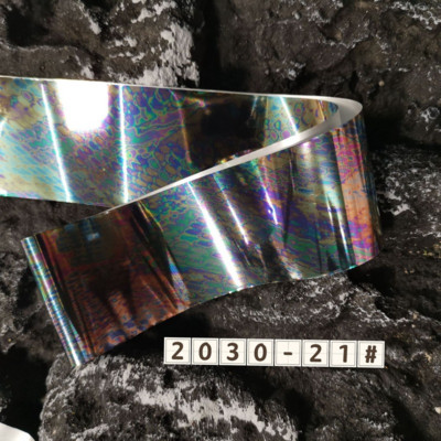 Σετ αυτοκόλλητων αυτοκόλλητων για μεταφορά με αλουμινόχαρτο 1 φύλλου μοτίβο λέιζερ βερνίκι νυχιών αυτοκόλλητα αυτοκόλλητα για γυναίκες κορίτσια DIY Διακόσμηση νυχιών