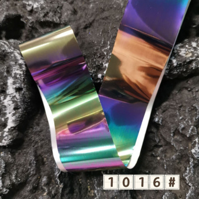 Σετ αυτοκόλλητων αυτοκόλλητων για μεταφορά με αλουμινόχαρτο 1 φύλλου μοτίβο λέιζερ βερνίκι νυχιών αυτοκόλλητα αυτοκόλλητα για γυναίκες κορίτσια DIY Διακόσμηση νυχιών